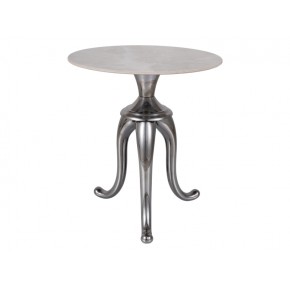 Стол журнальный SIGNAL SNAKE белый/серебряный 48/55